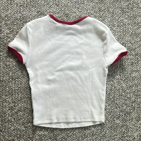 Bershka Cherry Mood Kids Tee - White and Red - Picture 2 of 2